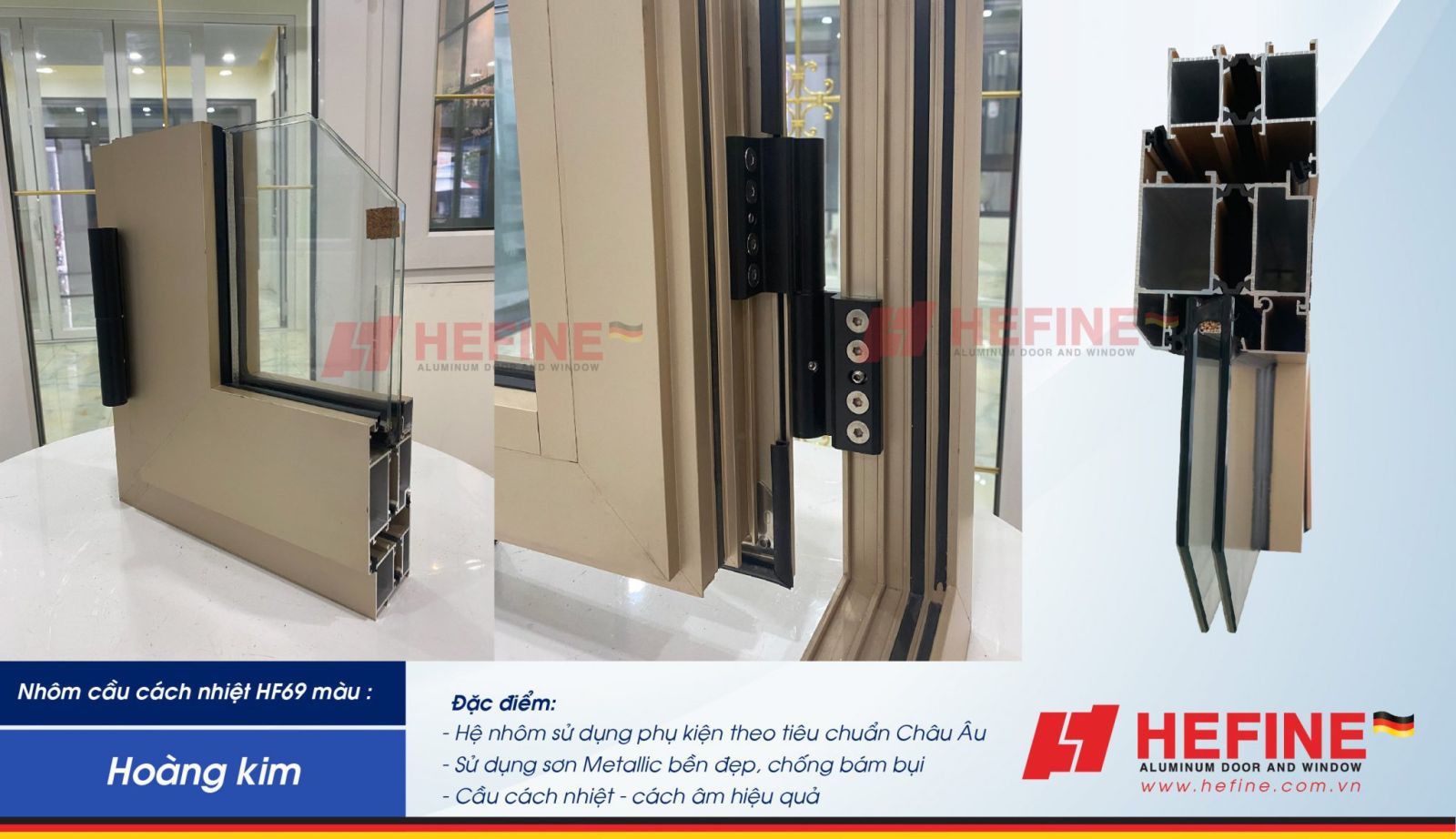 Nhôm cầu cách nhiệt HEFINE